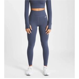 AYBL Womens High Waisted Performance Leggings  Blue Size M Activewear Gym